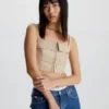 Calvin Klein Haut Bandeau Avec Fermeture Agrafe