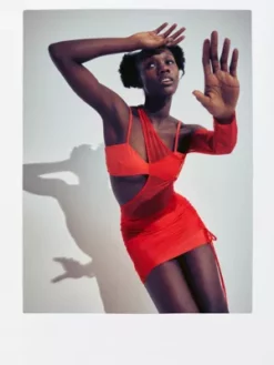 Calvin Klein Robe Ajourée En Maille Superposée - Pride -Pas Cher Calvin Klein Magasin J20J221598 XAJ alternate5