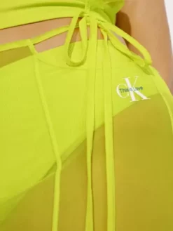 Calvin Klein Pantalon En Maille Superposée Avec Ceinture à Nouer - Pride -Pas Cher Calvin Klein Magasin J20J221599 LRE alternate3