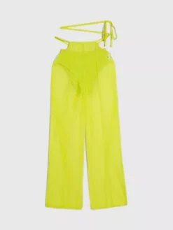 Calvin Klein Pantalon En Maille Superposée Avec Ceinture à Nouer - Pride -Pas Cher Calvin Klein Magasin J20J221599 LRE alternate6