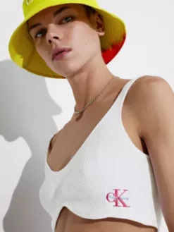 Calvin Klein Brassière En Maille De Coton - Pride 14 Calvin Klein Brassière En Maille De Coton - Pride -Pas Cher Calvin Klein Magasin J20J221610 YAF alternate3