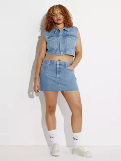 Calvin Klein Micro-mini-jupe En Jean - Pride 15 Calvin Klein Micro-mini-jupe En Jean - Pride -Pas Cher Calvin Klein Magasin J20J221611 1AA alternate4