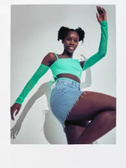 Calvin Klein Micro-mini-jupe En Jean - Pride 16 Calvin Klein Micro-mini-jupe En Jean - Pride -Pas Cher Calvin Klein Magasin J20J221611 1AA alternate5