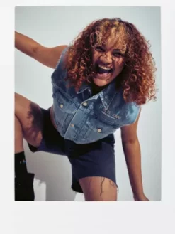 Calvin Klein Veste Courte En Jean - Pride -Pas Cher Calvin Klein Magasin J20J221615 1AA alternate5