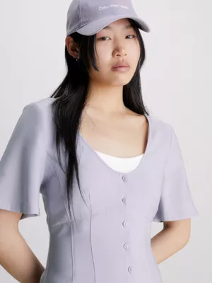 Calvin Klein Robe Patineuse à Boutons 5 Calvin Klein Robe Patineuse à Boutons – Image 3