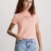 Calvin Klein T-shirt Universitaire Slim Avec Logo -Pas Cher Calvin Klein Magasin J20J221632 TLV main