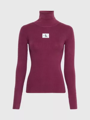 Calvin Klein Pull Slim Côtelé à Col Roulé 8 Calvin Klein Pull Slim Côtelé à Col Roulé – Image 6