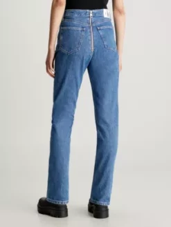 Calvin Klein Jean Slim Droit Authentique -Pas Cher Calvin Klein Magasin J20J221767 1A4 alternate2