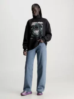 Calvin Klein Jean Relaxed Taille Haute 12 Calvin Klein Jean Relaxed Taille Haute -Pas Cher Calvin Klein Magasin J20J221768 1BZ alternate4