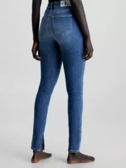 Calvin Klein Jean Super Skinny Taille Haute Longueur Cheville -Pas Cher Calvin Klein Magasin J20J221773 1BJ alternate2