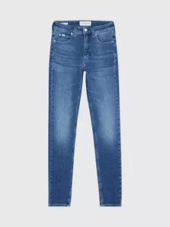 Calvin Klein Jean Super Skinny Taille Haute Longueur Cheville -Pas Cher Calvin Klein Magasin J20J221773 1BJ alternate5
