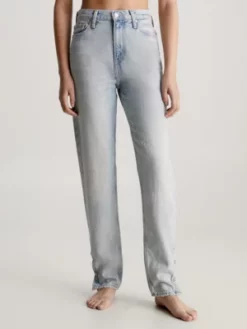 Calvin Klein Jean Mom à Base Boutonnée
