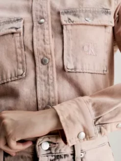 Calvin Klein Chemise Slim En Denim -Pas Cher Calvin Klein Magasin J20J221804 1A4 alternate2