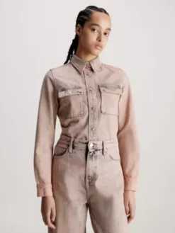 Calvin Klein Chemise Slim En Denim