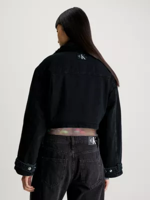 Calvin Klein Veste Courte En Jean Et Sherpa 4 Calvin Klein Veste Courte En Jean Et Sherpa â Image 2