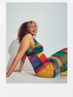 Calvin Klein Robe-débardeur En Maille Multicolore - Pride -Pas Cher Calvin Klein Magasin J20J221841 0KP alternate5