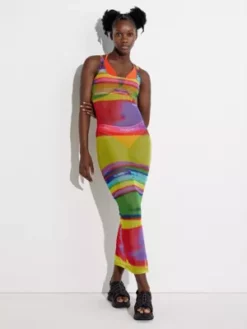 Calvin Klein Robe-débardeur En Maille Multicolore - Pride