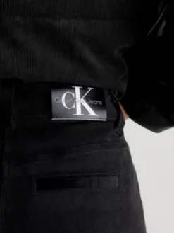 Calvin Klein Pantalon Cargo Taille Haute En Velours Côtelé -Pas Cher Calvin Klein Magasin J20J221861 BEH alternate3