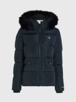 Calvin Klein Doudoune à Capuche Ajustée -Pas Cher Calvin Klein Magasin J20J221889 BEH alternate5