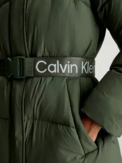 Calvin Klein Doudoune En Nylon Avec Ceinture -Pas Cher Calvin Klein Magasin J20J221894 LLP alternate3