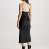 Calvin Klein Robe Nuisette Longueur Midi En Satin