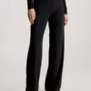 Calvin Klein Pantalon évasé En Jersey Avec Ceinture En Sangle -Pas Cher Calvin Klein Magasin J20J221919 BEH main