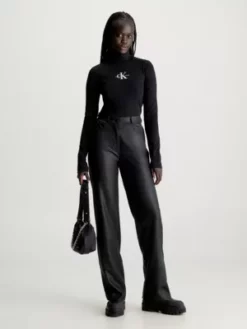 Calvin Klein Pantalon Droit En Jersey Milano -Pas Cher Calvin Klein Magasin J20J221925 BEH alternate3