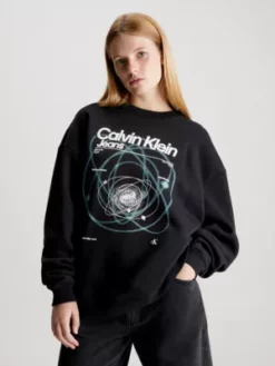 Calvin Klein Sweat-shirt Boyfriend Imprimé
