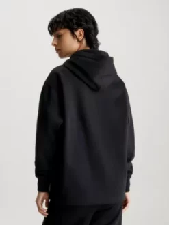 Calvin Klein Sweat-shirt à Capuche Surdimensionné Avec Logo Tape -Pas Cher Calvin Klein Magasin J20J221942 BEH alternate2