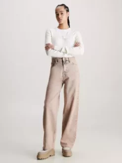 Calvin Klein Micro-cardigan En Coton 11 Calvin Klein Micro-cardigan En Coton -Pas Cher Calvin Klein Magasin J20J221955 YBI alternate4