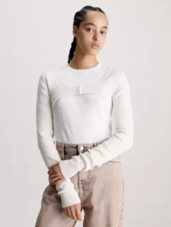 Calvin Klein Micro-cardigan En Coton