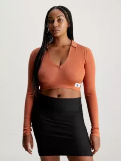 Calvin Klein Pull Slim Court Avec Col En V 8 Calvin Klein Pull Slim Court Avec Col En V -Pas Cher Calvin Klein Magasin J20J221969 SEC alternate1