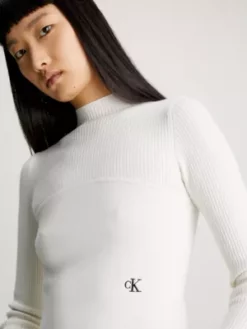 Calvin Klein Pull Slim En Coton -Pas Cher Calvin Klein Magasin J20J221974 YBI alternate3