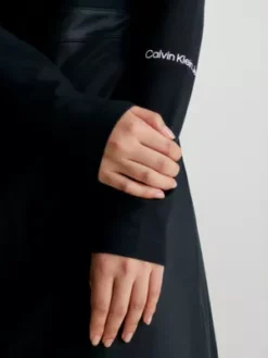 Calvin Klein Mini-robe En Jersey Milano Enduit -Pas Cher Calvin Klein Magasin J20J221983 BEH alternate4