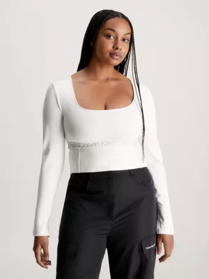 Calvin Klein Haut à Manches Longues En Jersey Milano 4 Calvin Klein Haut à Manches Longues En Jersey Milano – Image 2