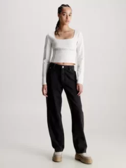 Calvin Klein Haut à Manches Longues En Jersey Milano 12 Calvin Klein Haut à Manches Longues En Jersey Milano -Pas Cher Calvin Klein Magasin J20J222013 YBI alternate4