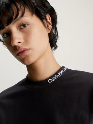 Calvin Klein T-shirt Slim Avec Col Orné Du Logo 6 Calvin Klein T-shirt Slim Avec Col Orné Du Logo – Image 4