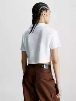 Calvin Klein Polo Relaxed Côtelé 9 Calvin Klein Polo Relaxed Côtelé -Pas Cher Calvin Klein Magasin J20J222027 YAF alternate2