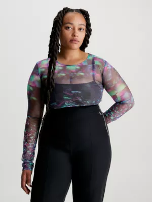 Calvin Klein Haut à Manches Longues En Maille Transparente 4 Calvin Klein Haut à Manches Longues En Maille Transparente – Image 2