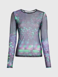 Calvin Klein Haut à Manches Longues En Maille Transparente 13 Calvin Klein Haut à Manches Longues En Maille Transparente -Pas Cher Calvin Klein Magasin J20J222033 0GJ alternate5