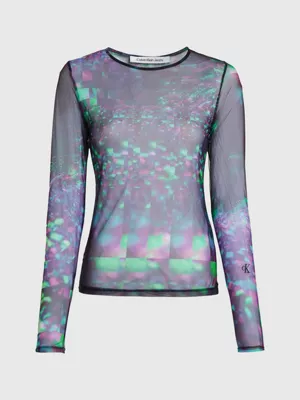 Calvin Klein Haut à Manches Longues En Maille Transparente 8 Calvin Klein Haut à Manches Longues En Maille Transparente – Image 6