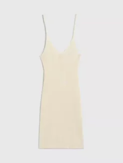 Calvin Klein Robe-débardeur Slim Côtelée -Pas Cher Calvin Klein Magasin J20J222074 ACJ alternate5