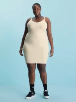 Calvin Klein Robe-débardeur Slim Côtelée