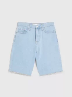Calvin Klein Short Relaxed En Denim Taille Haute -Pas Cher Calvin Klein Magasin J20J222115 1AA alternate5