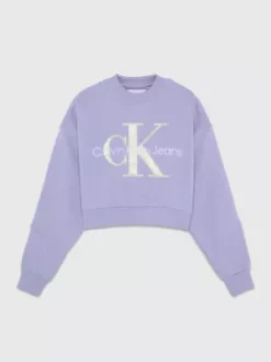 Calvin Klein Sweat Court Avec Monogramme -Pas Cher Calvin Klein Magasin J20J222121 VXN alternate5