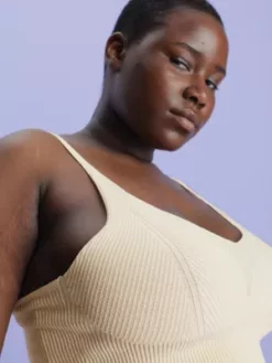 Calvin Klein Brassière Côtelée -Pas Cher Calvin Klein Magasin J20J222125 ACJ alternate3