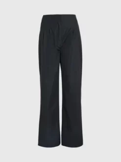 Calvin Klein Pantalon Ample Taille Haute -Pas Cher Calvin Klein Magasin J20J222133 BEH alternate4