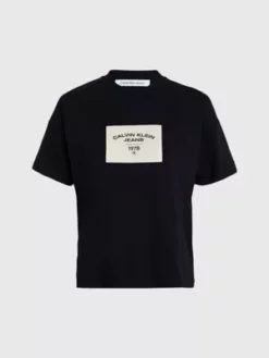 Calvin Klein T-shirt Avec écusson à Logo -Pas Cher Calvin Klein Magasin J20J222170 BEH alternate4