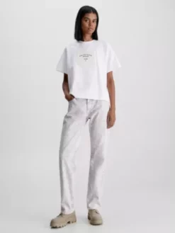 Calvin Klein T-shirt Avec écusson à Logo -Pas Cher Calvin Klein Magasin J20J222170 YAF alternate4