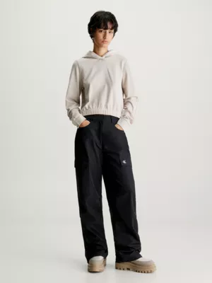 Calvin Klein Sweat-shirt à Capuche Court En Jersey Milano 7 Calvin Klein Sweat-shirt à Capuche Court En Jersey Milano – Image 5